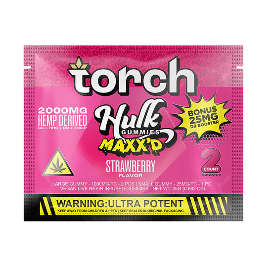 Torch 2000mg Hulk Maxx'd Gummies 20ct Display)