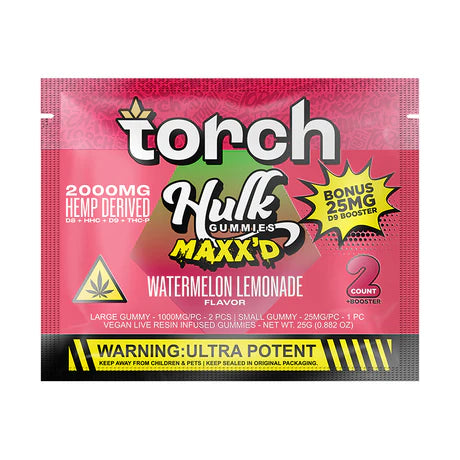 Torch 2000mg Hulk Maxx'd Gummies 20ct Display)