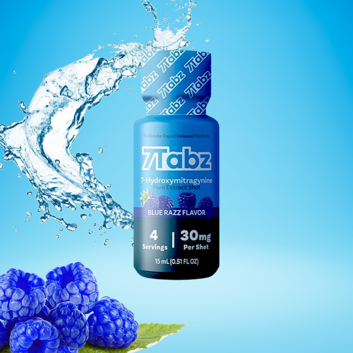 7 Tabz 30mg 7-Hydroxy Shots 30ct Display