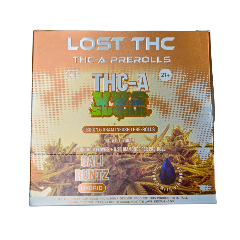 Lost THC 1.5 g VVS Sugar Diamond Pre-Rolls 30ct Display