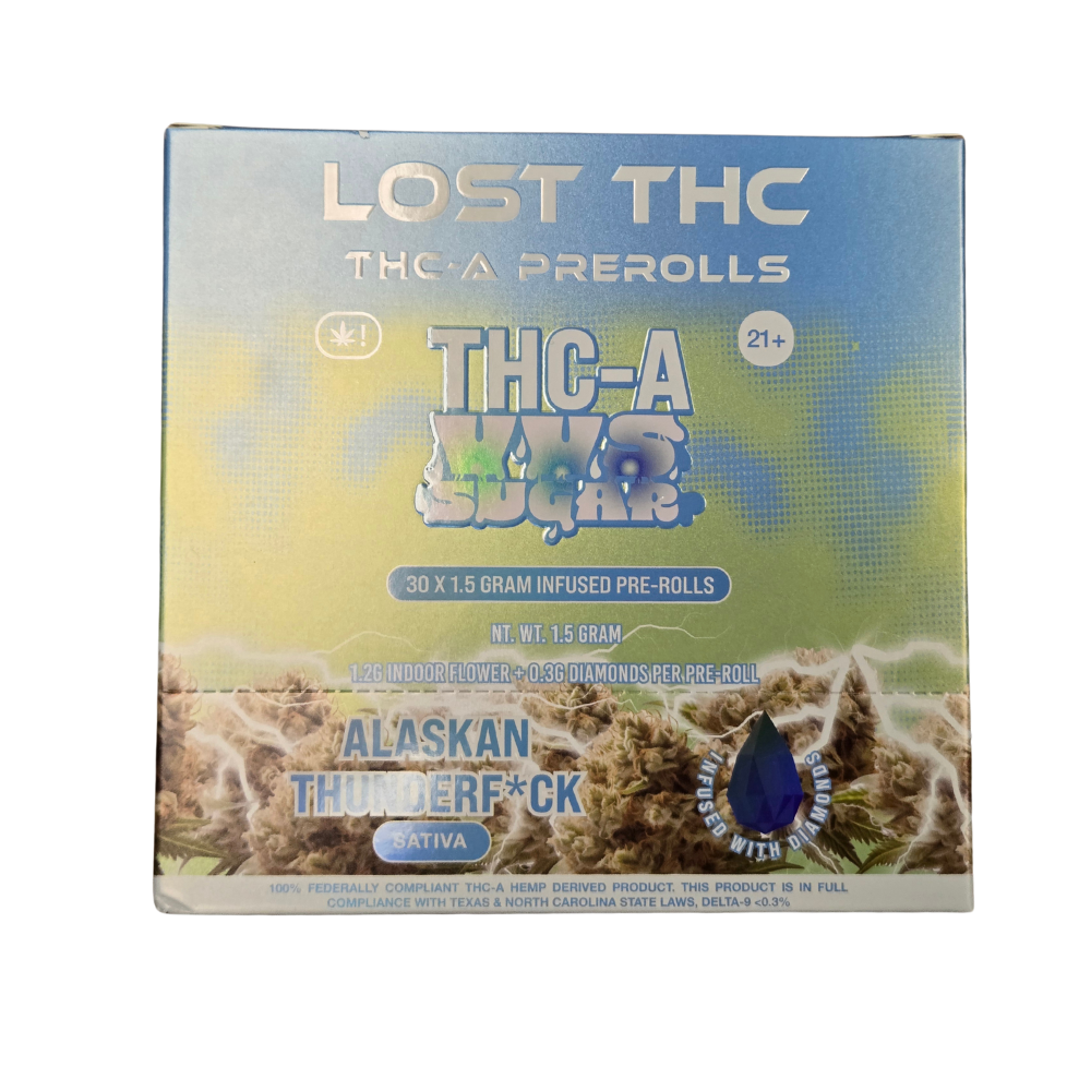Lost THC 1.5 g VVS Sugar Diamond Pre-Rolls 30ct Display