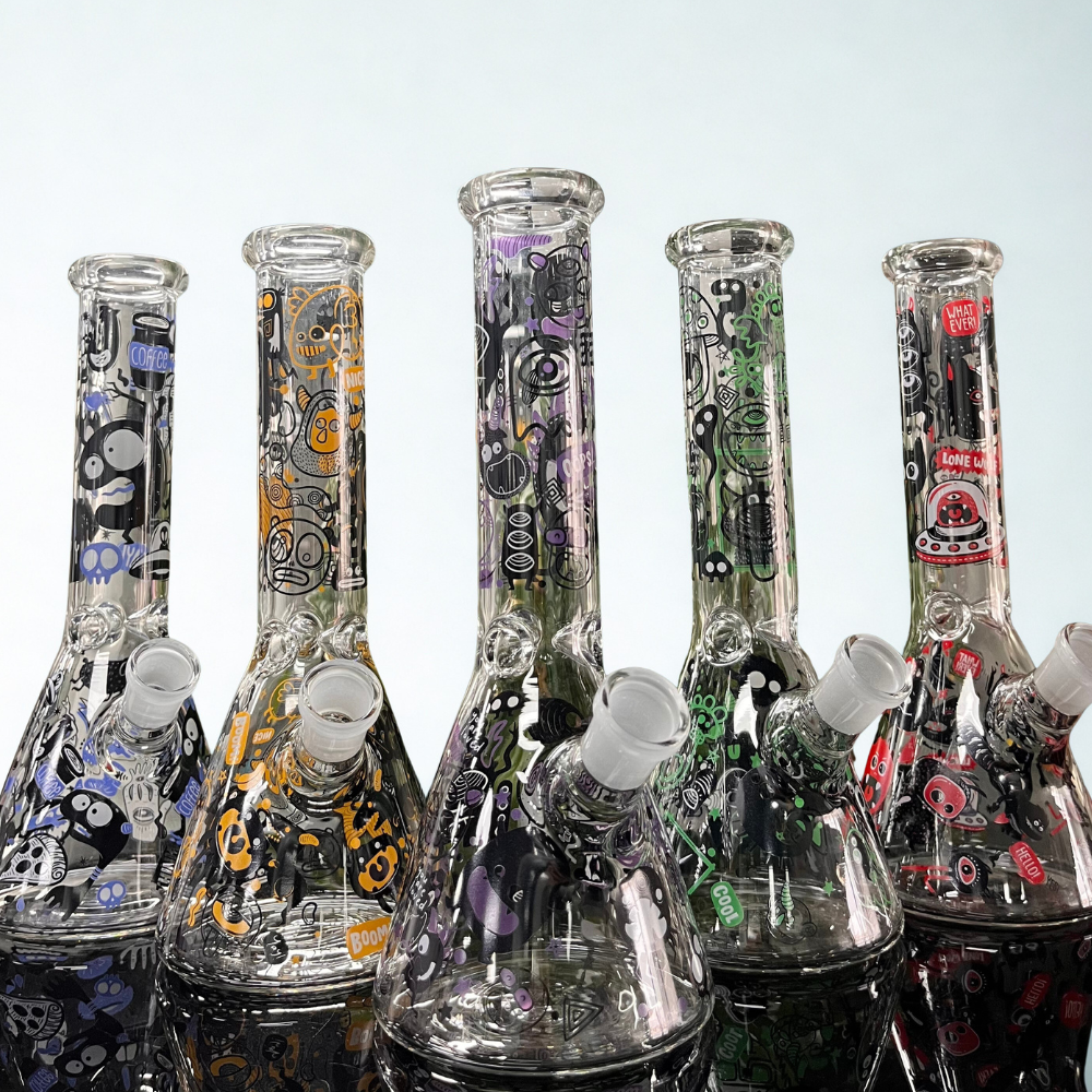 ES25109 10" Ink Decal Waterpipe