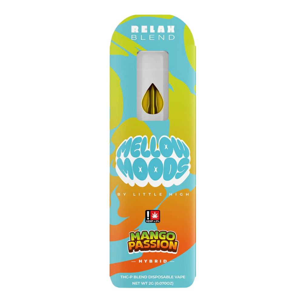 Mellow Moods 2g THC-P Relax Blend Disposable Vape 5ct Display