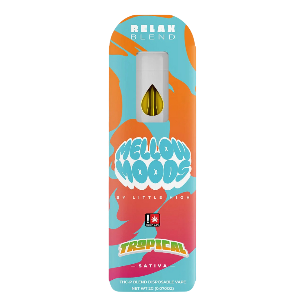 Mellow Moods 2g THC-P Relax Blend Disposable Vape 5ct Display