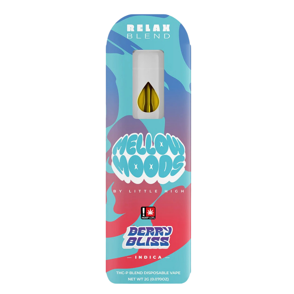 Mellow Moods 2g THC-P Relax Blend Disposable Vape 5ct Display
