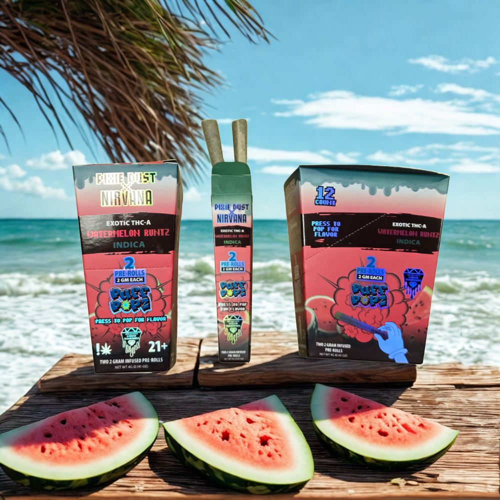 Pixie Puff Pop 2ct Liquid Diamond Infused THC-A Pre-Rolls 12ct Display