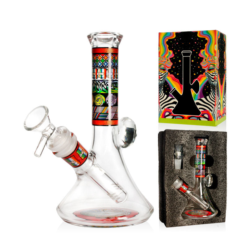 πͺπ£π―π²π Beaker w/ Box Dislpay Mixed Colors 7in Water Pipe