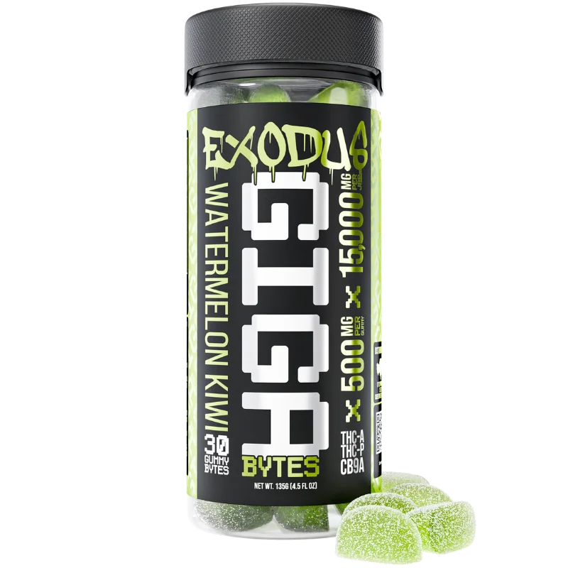 Exodus Gigabyte Gummies 30ct THC-A 15,000mg 6ct Display