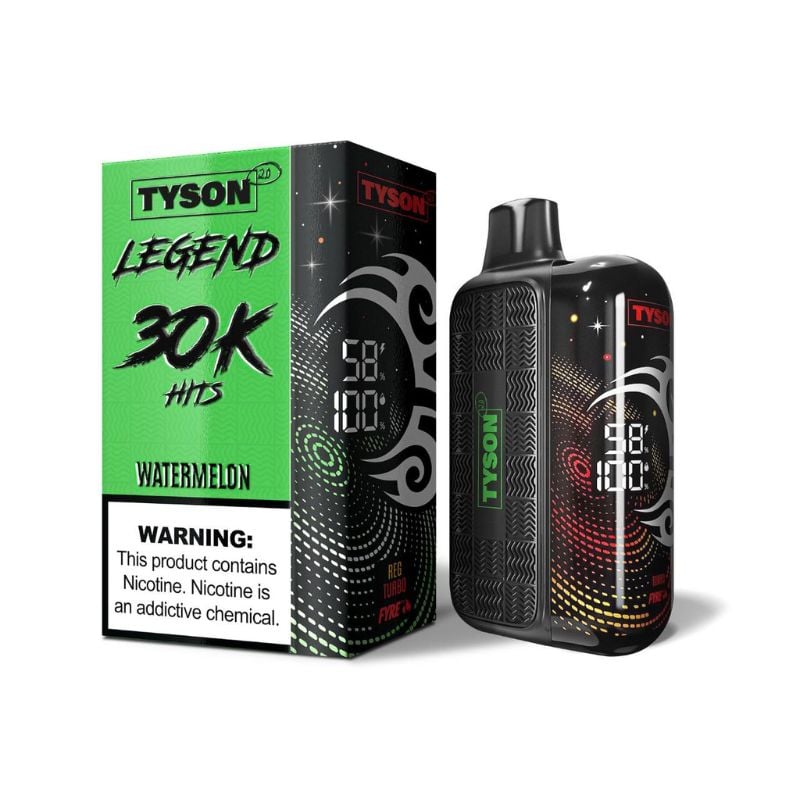 Tyson Legend 2.0 30,000 Puffs Disposable 5ct Display