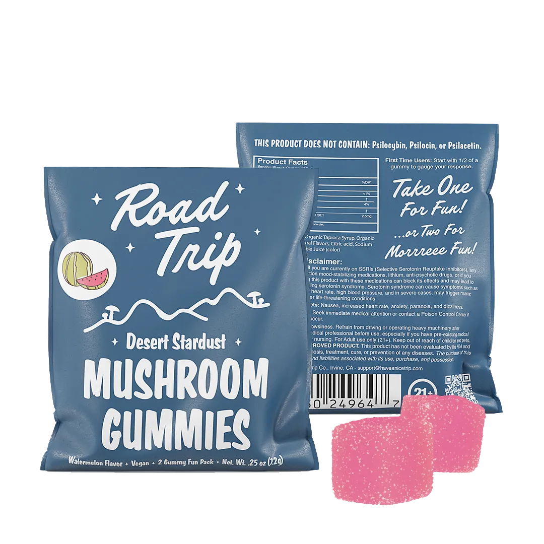 Road Trip 2-Pack Desert Stardust Mushroom Gummies 30ct Display