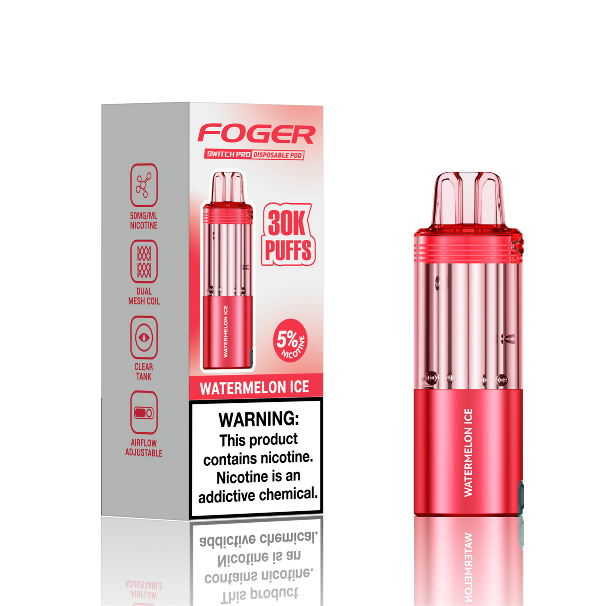 Foger Switch Pro 30K Disposable POD 5ct Display