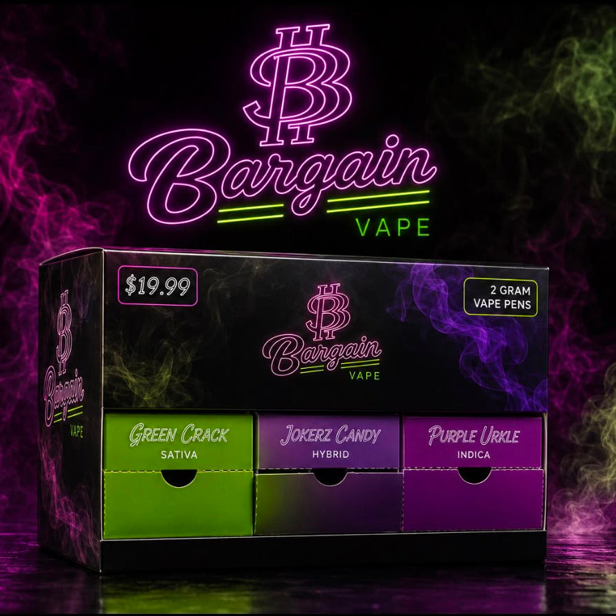 Bargain Vape 2g Disposable 30ct Display MSRP $19.99