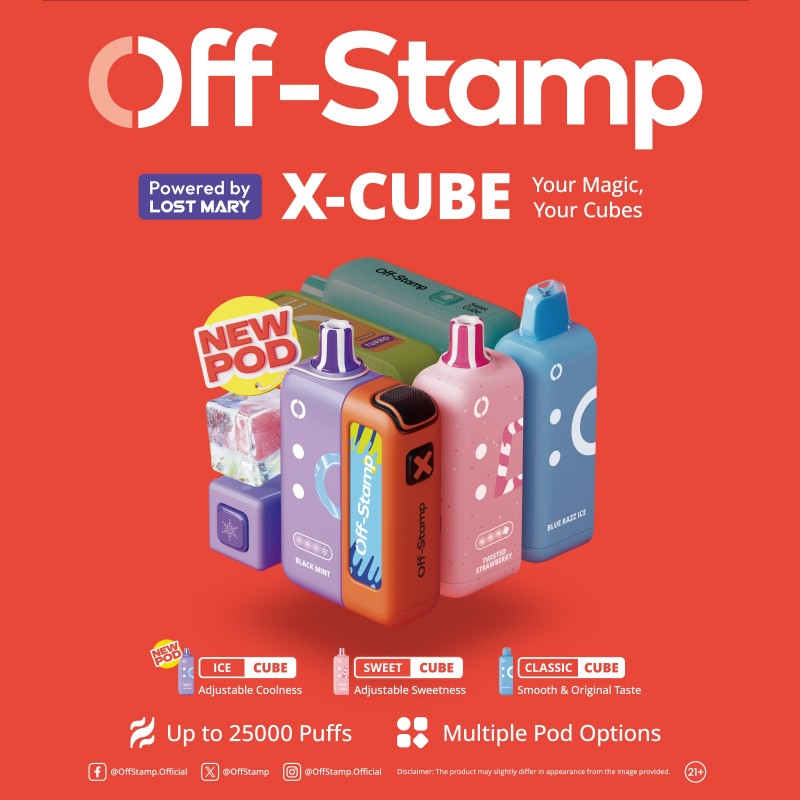 Off-Stamp X-Cube 25K Disposable KIT 5ct Display