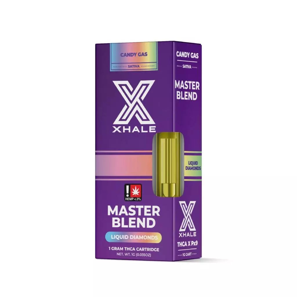 Xhale Master Blend 1g THCA Liquid Diamond Cartridge 5ct Display
