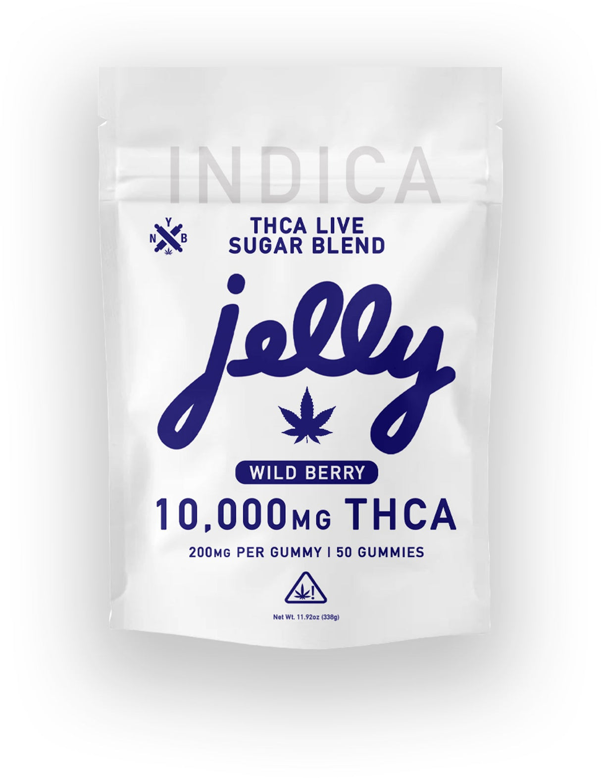 Jelly 50ct THCA Live Sugar Blend 10,000mg Gummies
