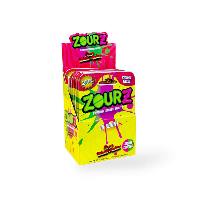 Zourz 7-Hydroxy Chewable Tablet 5ct 100MG Tablet 10ct Display MSRP $34.99