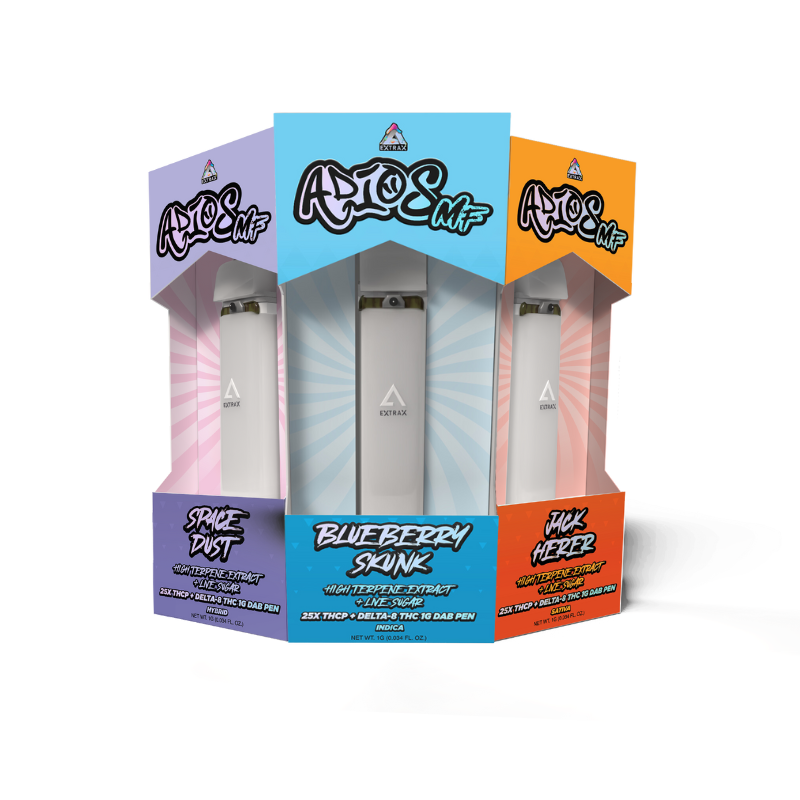 Delta Extrax Adios MF 1g THCP Dab Pen 10ct Display