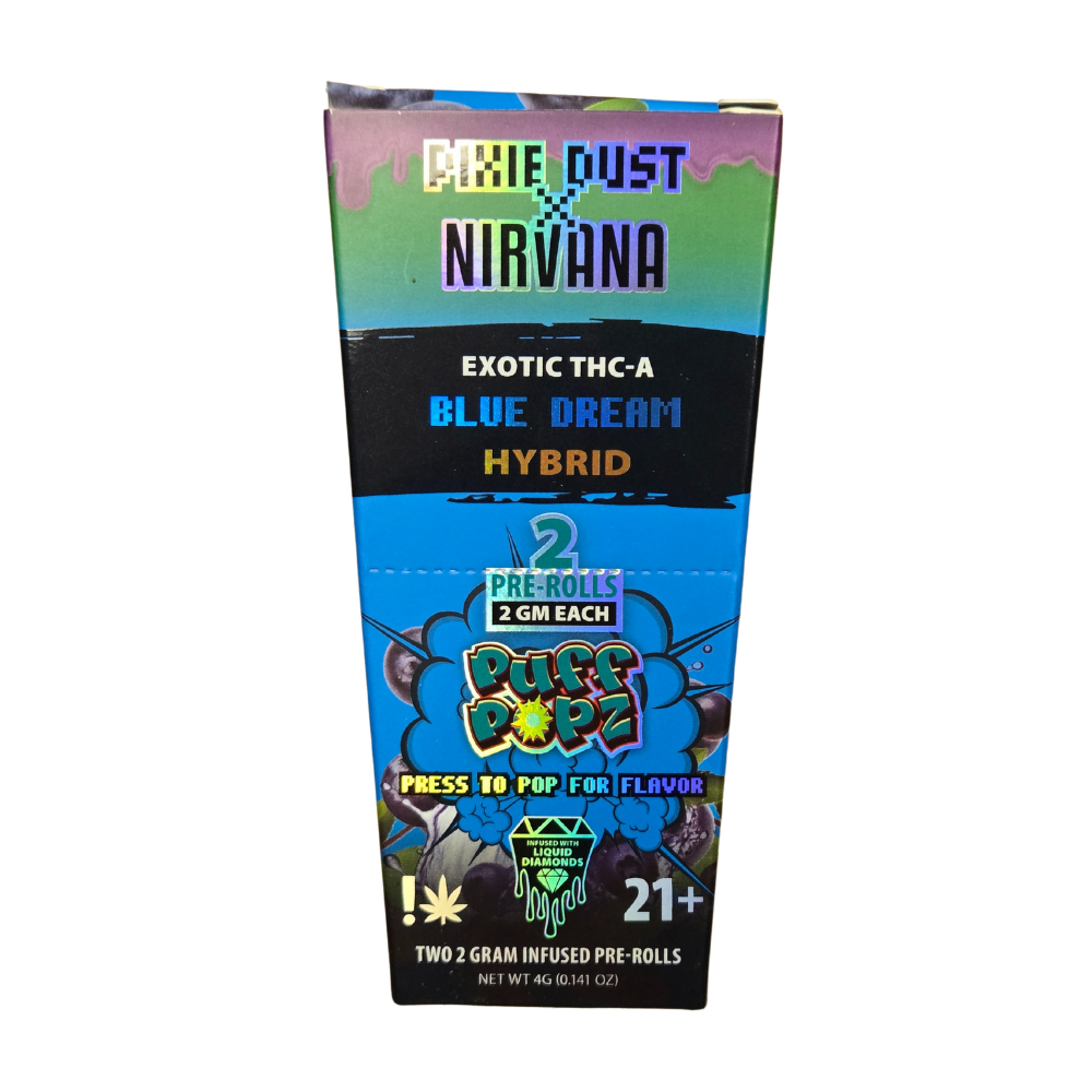 Pixie Puff Pop 2ct Liquid Diamond Infused THC-A Pre-Rolls 12ct Display
