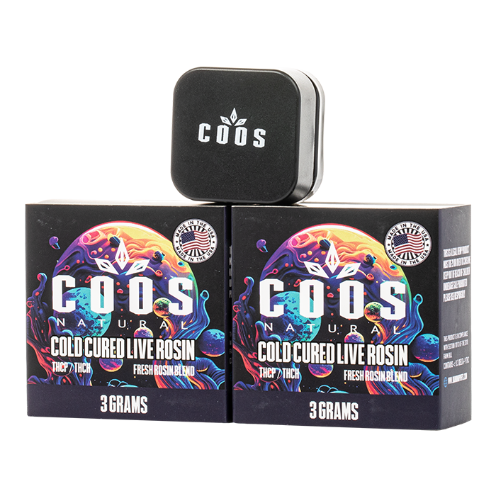 COOS 3g THCA Cold Cured Live Resin Dabs 5ct Display