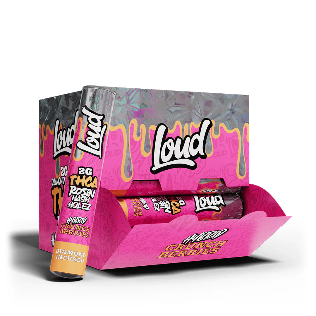 Loud THCA Rosin Hash Holez 2g Pre-Roll 20ct Display