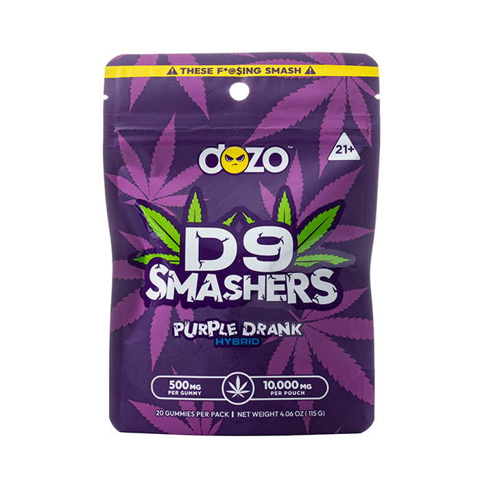 Dozo 10,000mg D9 Smashers Gummies 5ct Display
