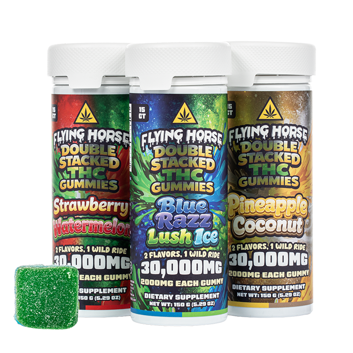 Flying Horse Double Stacked 15ct 30,000mg THCP Gummies