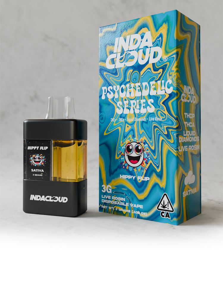 Indacloud Psychedelic Series 3g Disposable 5ct Display