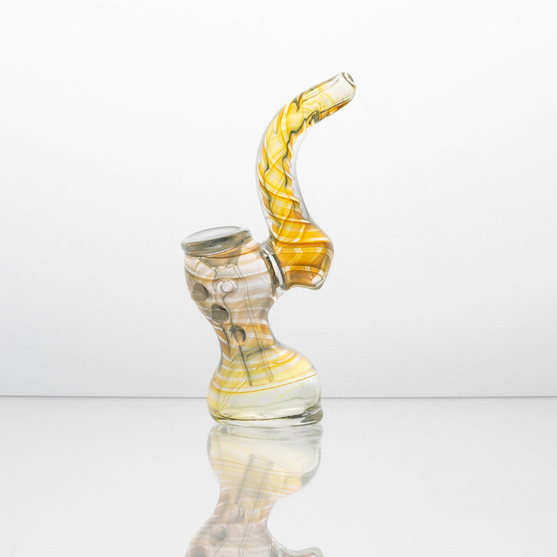 SB-014 FUMED TWIST SMALL SHERLOCK BUBBLER #10847