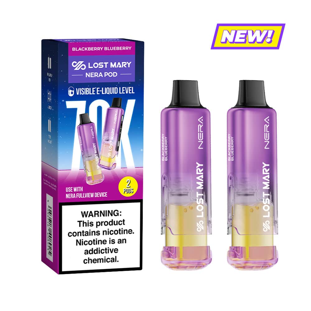 Lost Mary Nera Fullview 70K Disposable 5% Refillable Pod 5ct Display