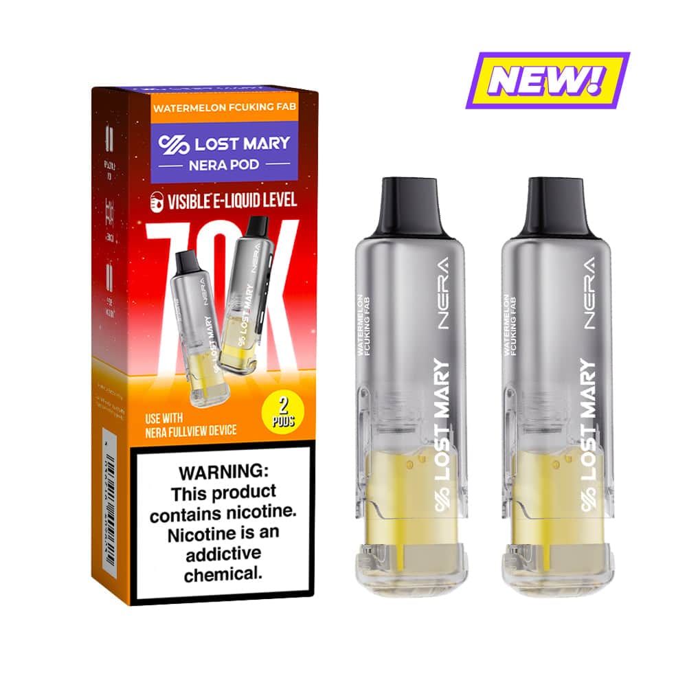Lost Mary Nera Fullview 70K Disposable 5% Refillable Pod 5ct Display