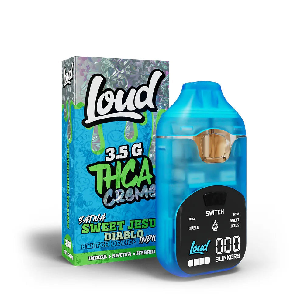 Loud 3.5g THCA Creme Switch Disposable 5ct Display