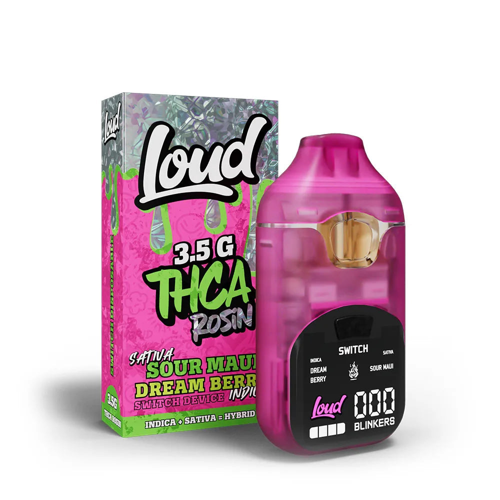 Loud 3.5g THCA Rosin Switch Disposable 5ct Display