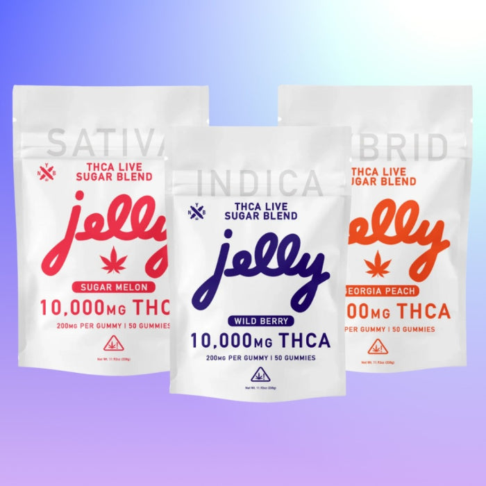 Jelly 50ct THCA Live Sugar Blend 10,000mg Gummies