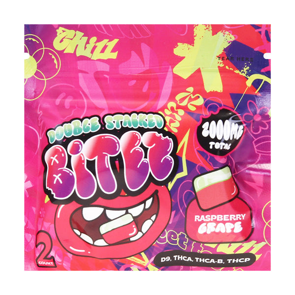 Double-Stacked BITEZ 2000mg THCA + Delta-9 + THCP Gummies 60ct Display