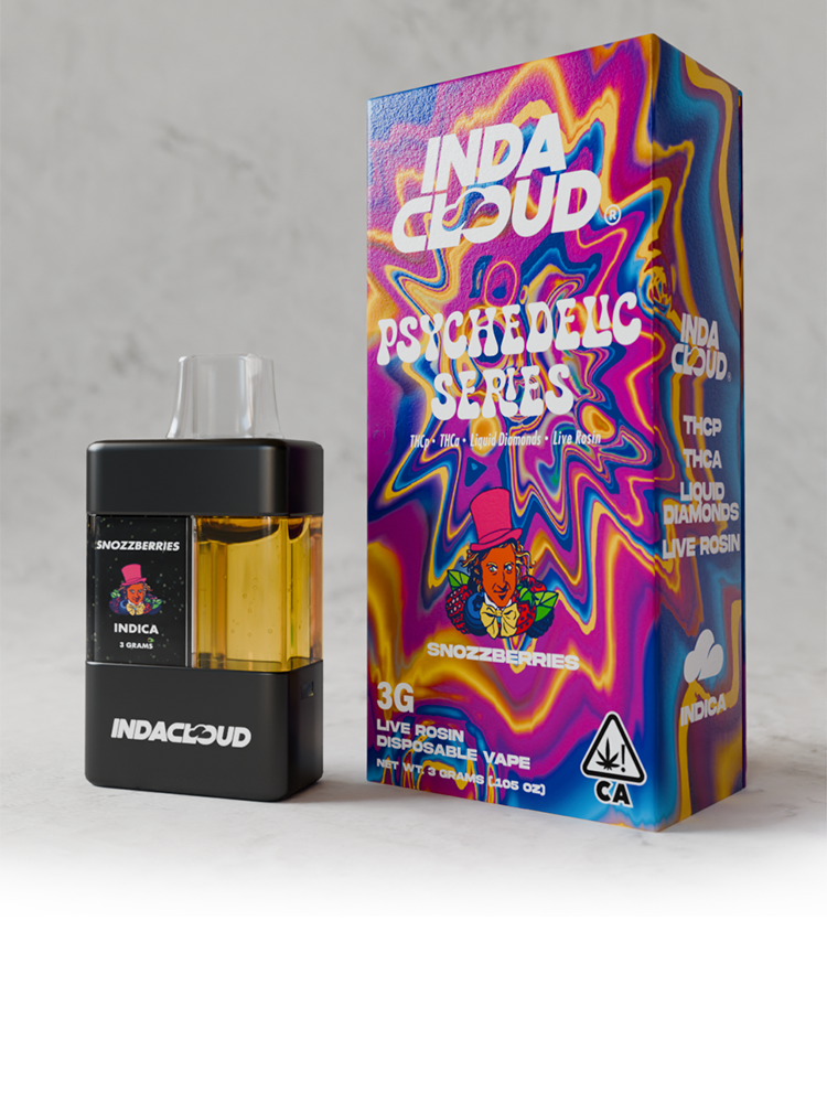Indacloud Psychedelic Series 3g Disposable 5ct Display