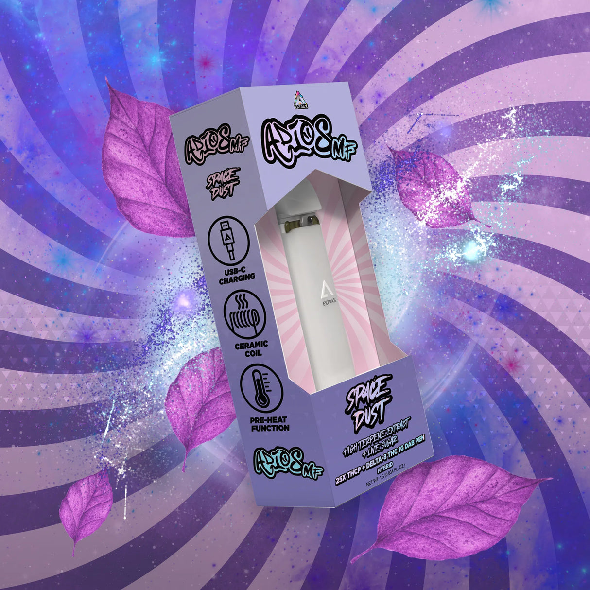 Delta Extrax Adios MF 1g THCP Dab Pen 10ct Display