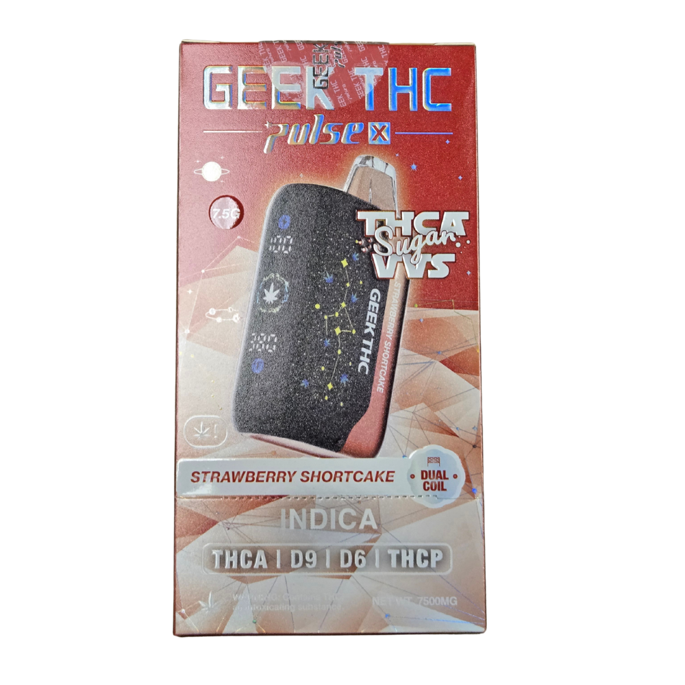 Geek THCA Pulse X THC-A Sugar VVS 7.5g Disposable 5ct Display