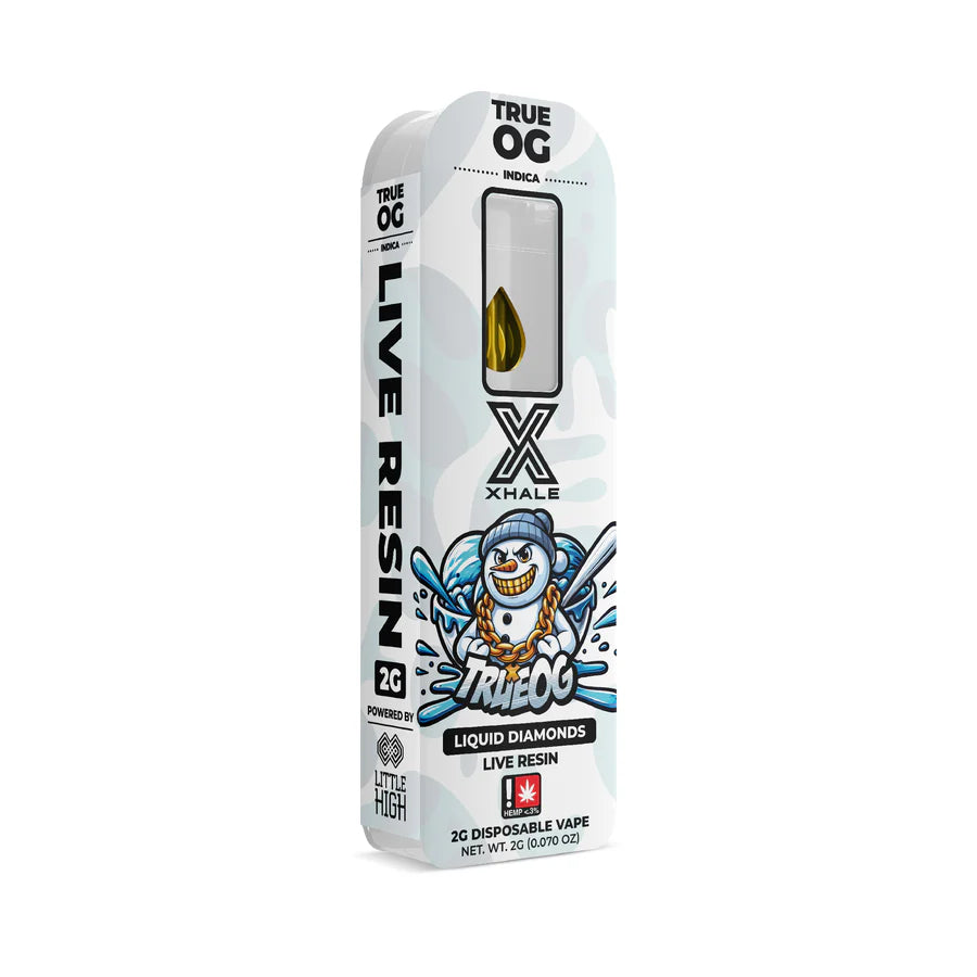 Xhale 2g THCA Live Resin Disposable 5ct Display