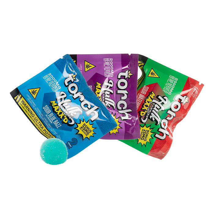 Torch 2000mg Hulk Maxx'd Gummies 20ct Display)