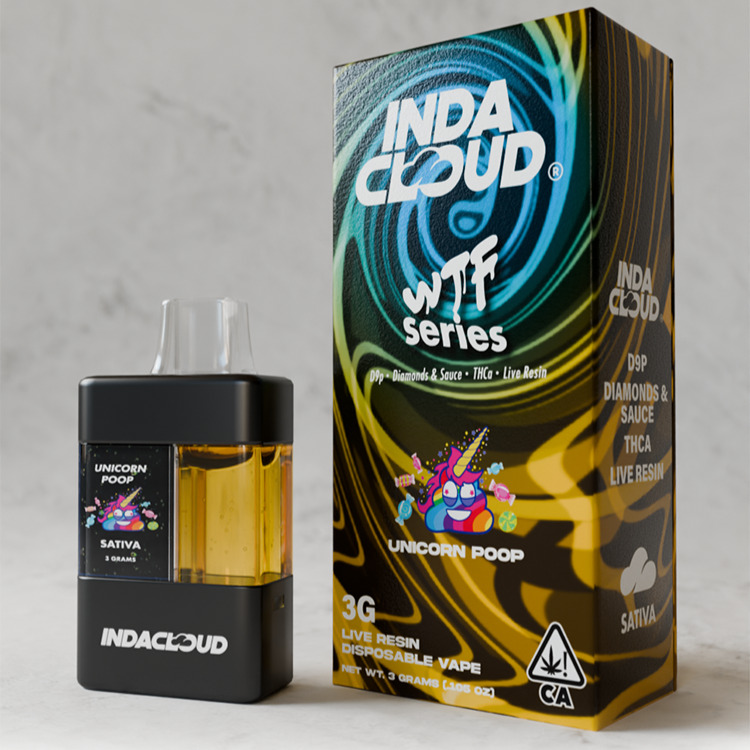 Indacloud WTF Series Knockout Blend 3g Disposable 5ct Display