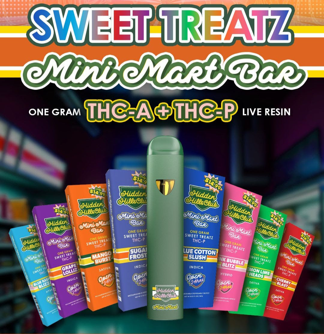 Hidden Hills Mini Mart Sweet Treatz 1g Disposable 5ct Display