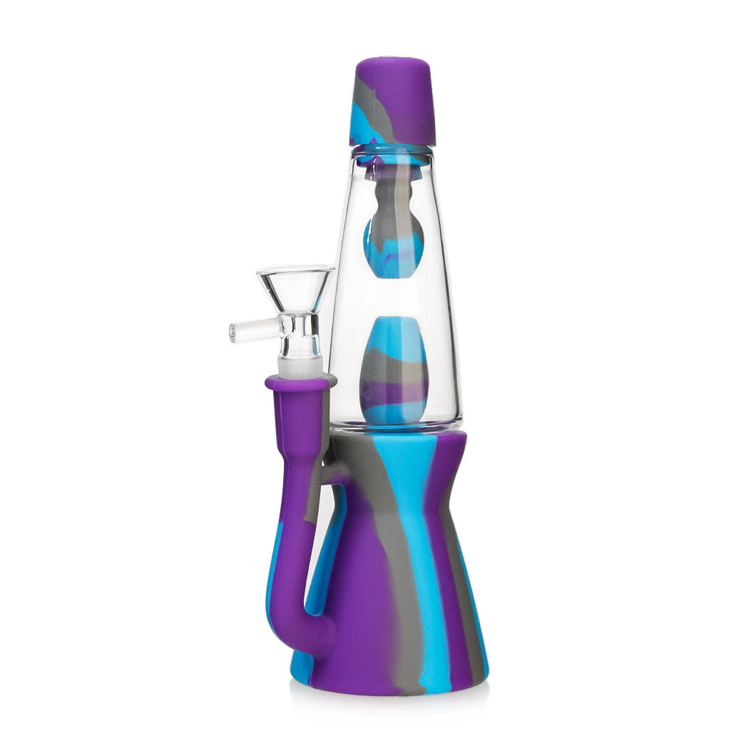 𝗧𝗫-𝟭𝟲𝟭 Silicone Lava Lamp 8.5in Waterpipe