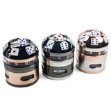 Aluminum 63MM Dice Roll Grinder 6ct Display