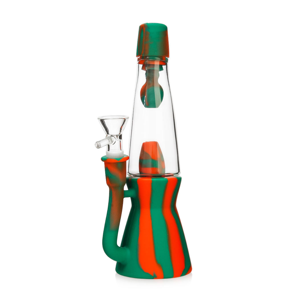 𝗧𝗫-𝟭𝟲𝟭 Silicone Lava Lamp 8.5in Waterpipe
