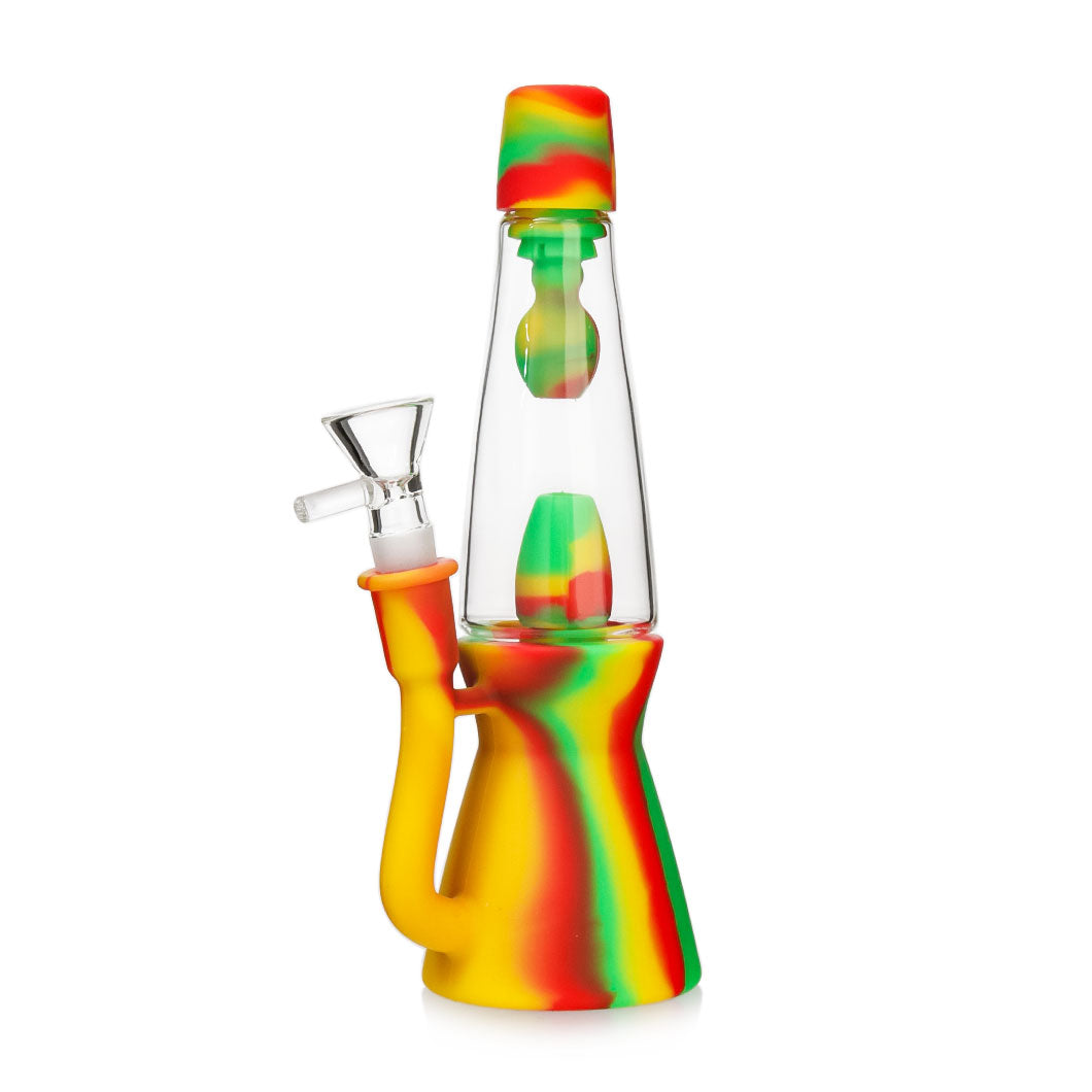 𝗧𝗫-𝟭𝟲𝟭 Silicone Lava Lamp 8.5in Waterpipe