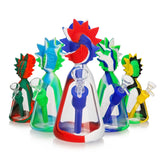 TX-166 Rick & Morty Silicone and Glass 7.5in Water Pipe