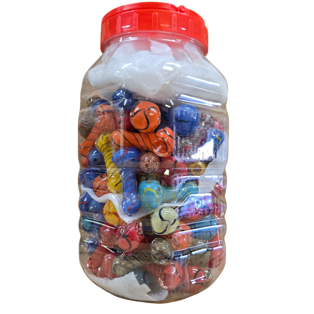 2.5" Handpipes Mixed Design 100ct Jar
