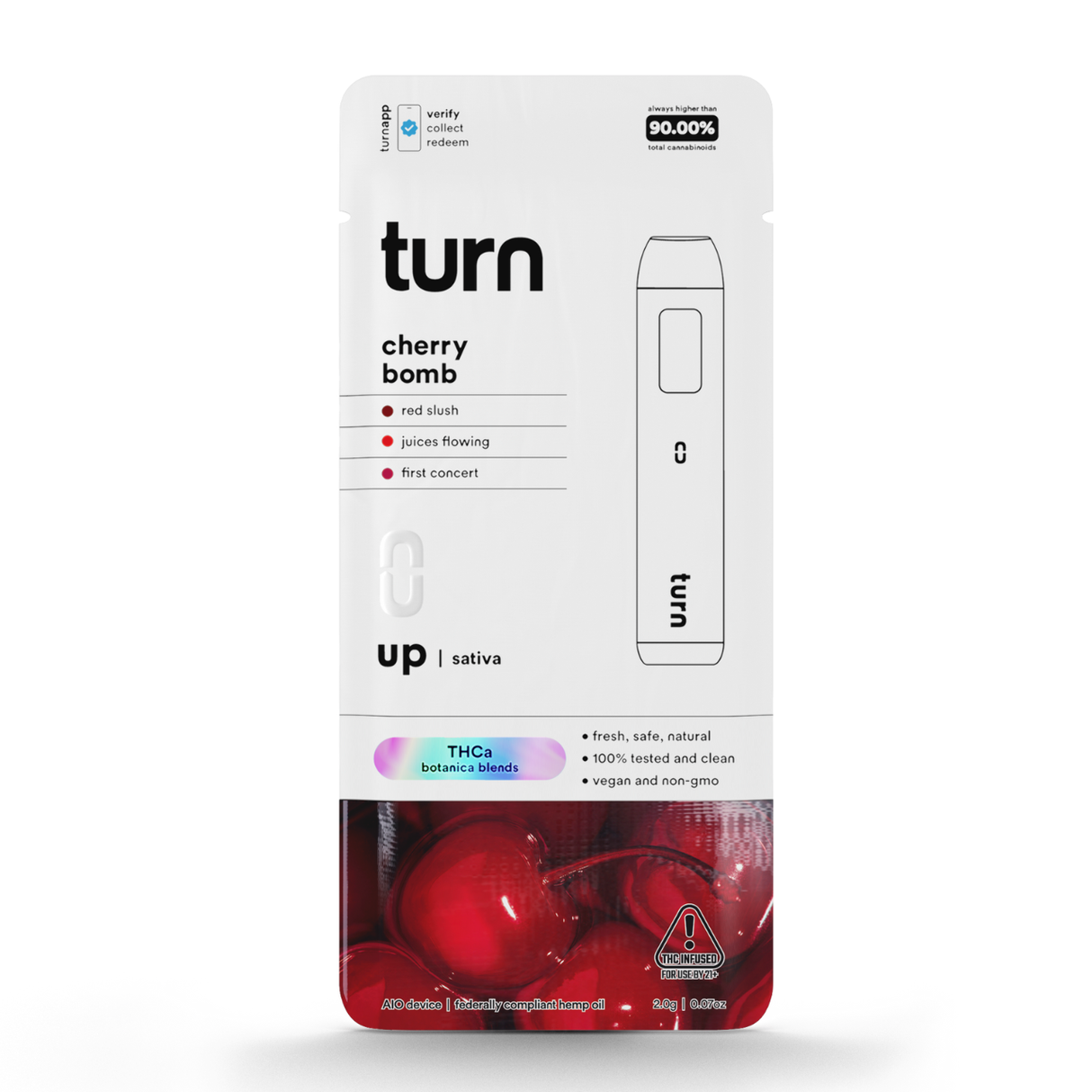 Turn THC-A Botanica Blend 2g Disposable 5ct Display