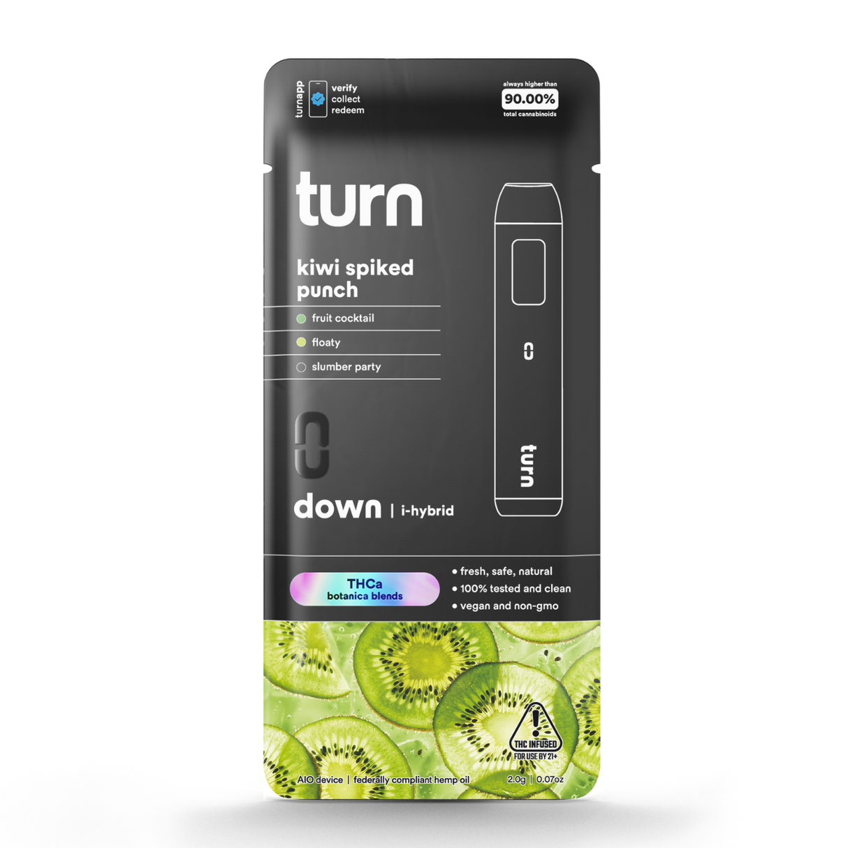 Turn THC-A Botanica Blend 2g Disposable 5ct Display