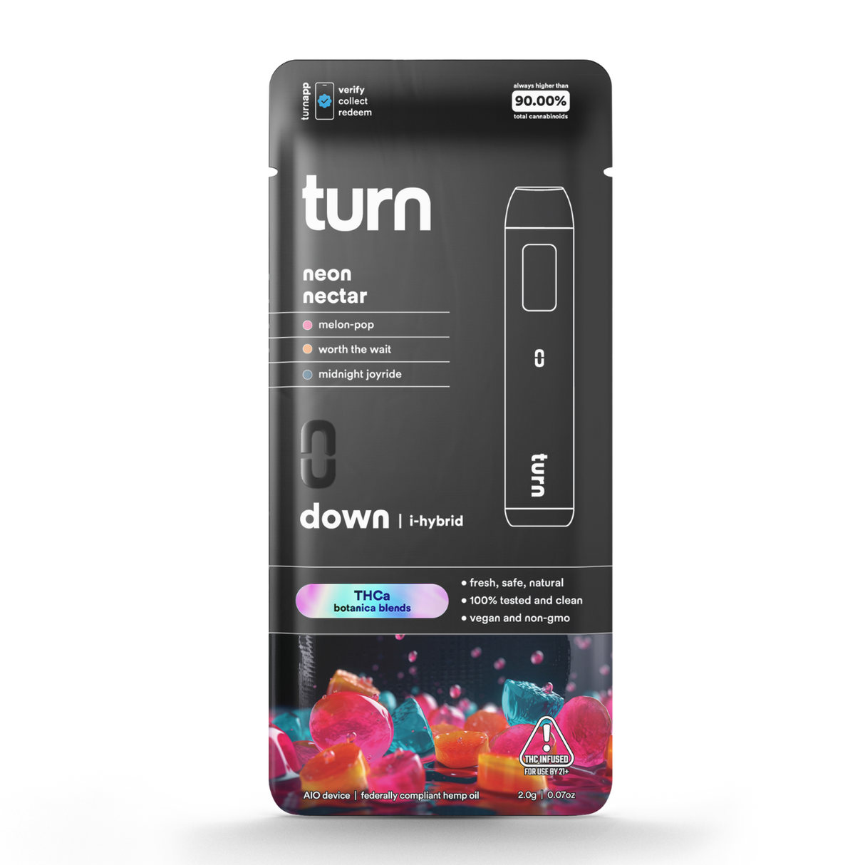 Turn THC-A Botanica Blend 2g Disposable 5ct Display